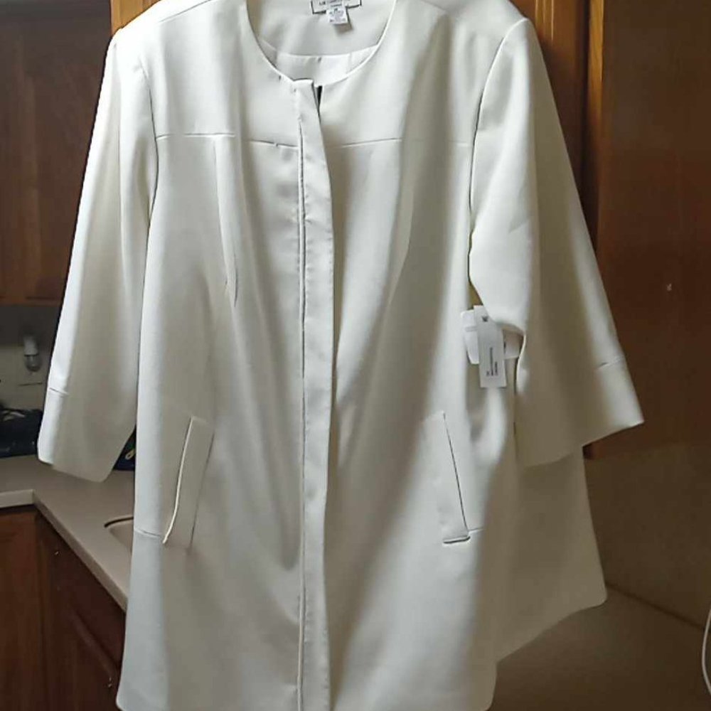 LIZ CLAIBORNE  WOMENS BLAZER JACKET LONG SIZE 3X - Picture 8 of 8
